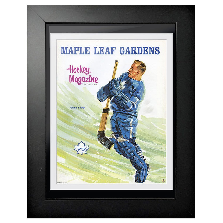 Toronto Maple Leafs Memorabilia-1967 Johnny Bower Program Cover
