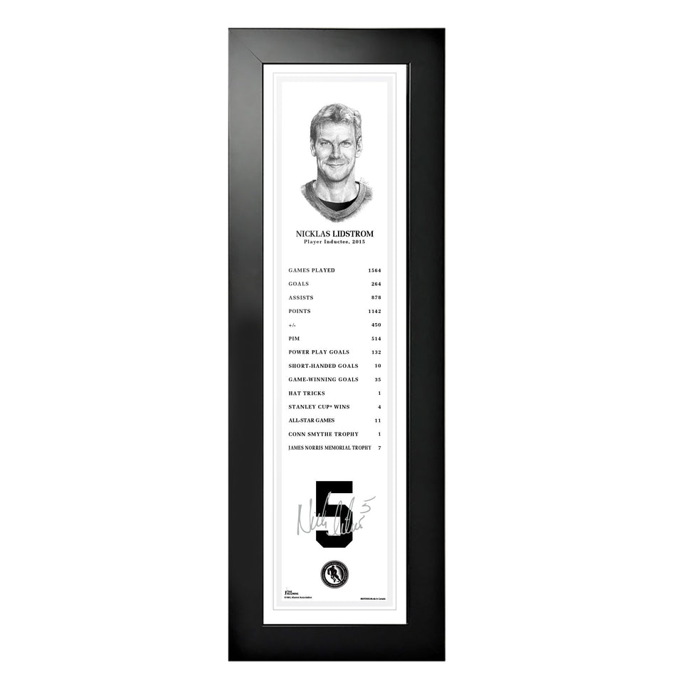 2015 Nicklas Lidstrom - NHL Legends  6x22 Frame