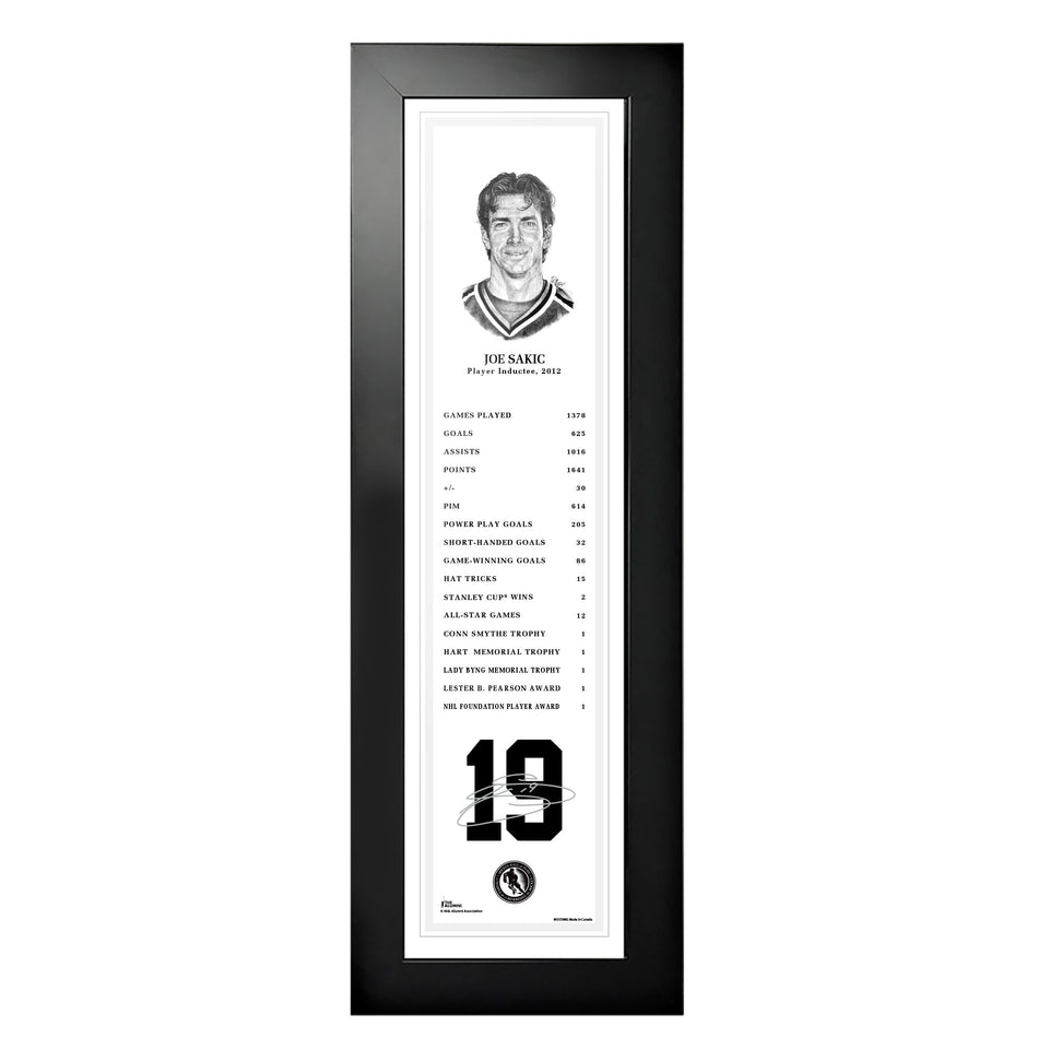 2012 Joe Sakic - NHL Legends 6x22 Frame