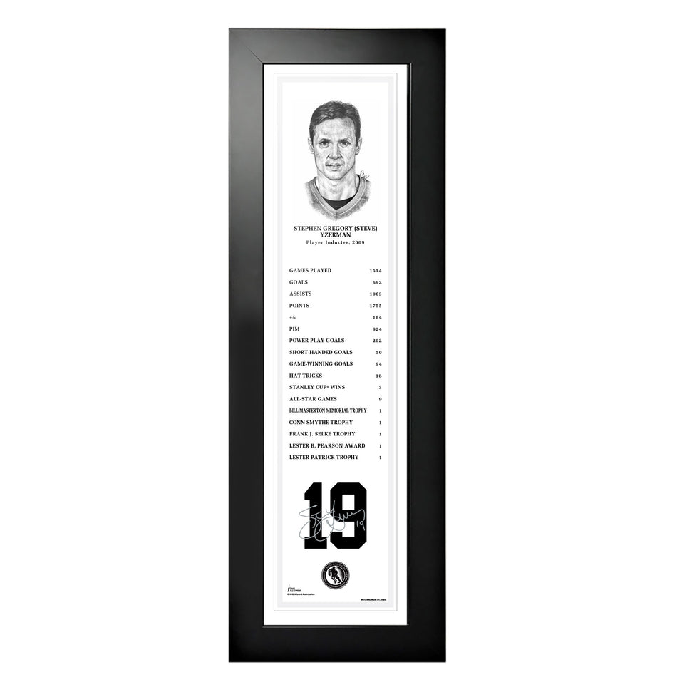 2009 Steve Yzerman - NHL Legends 6x22 Frame