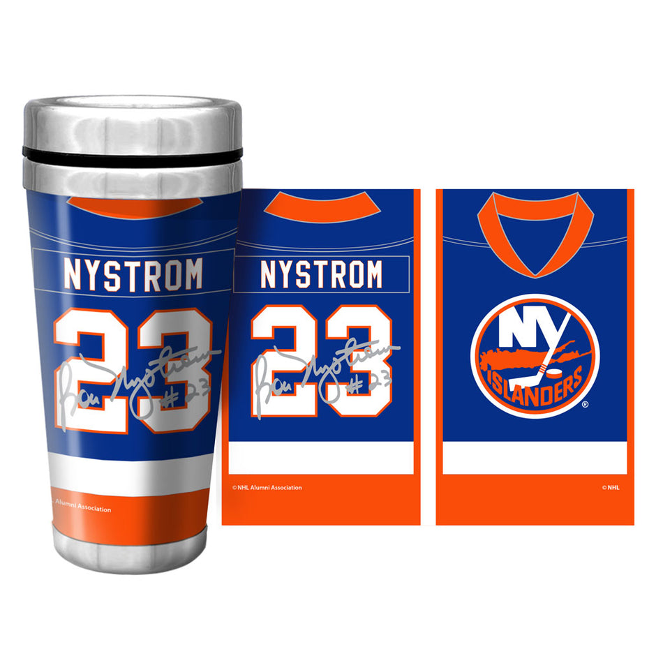 New York Islanders Alumni Full Wrap Travel Mug - Nystrom