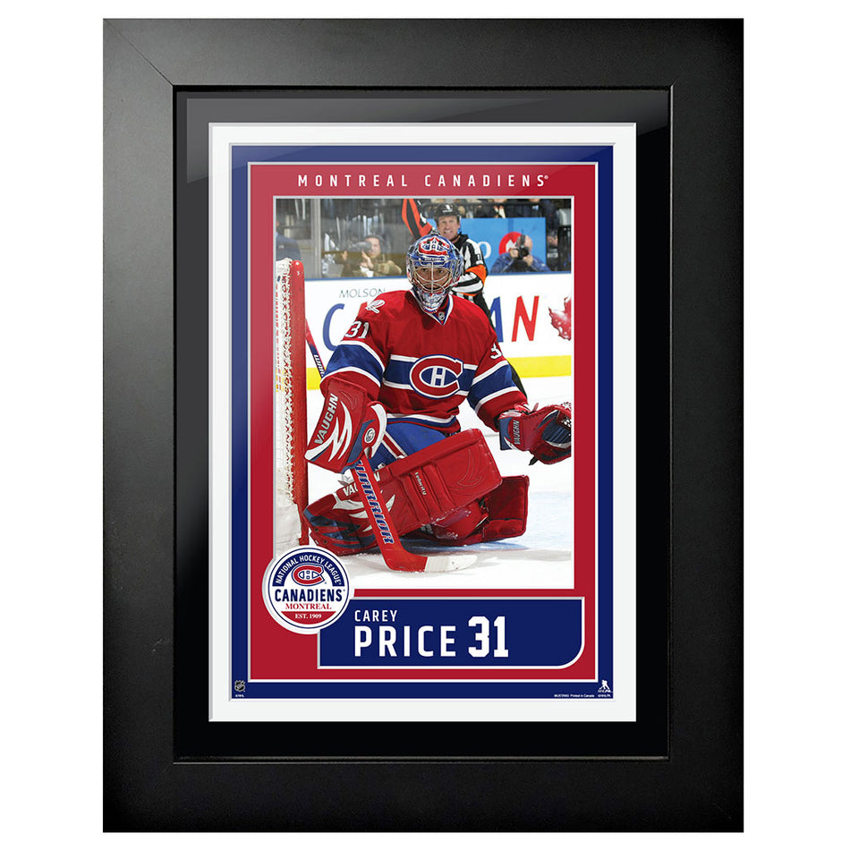 Montreal Canadiens Carey Price 12x16 Block Design - Home Jersey