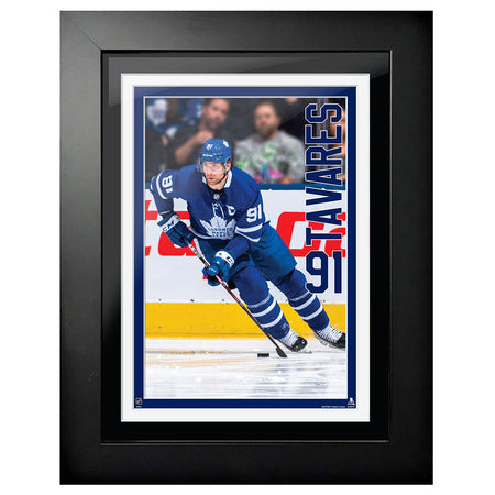 Toronto Maple Leafs Art-John Tavares Picture Frame Vertical Design 12" x 16"
