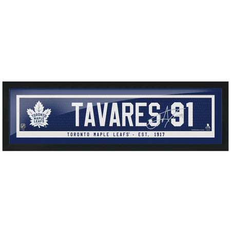 Toronto Maple Leafs Art-John Tavares Name Bar with Replica Autograph 6"x22"
